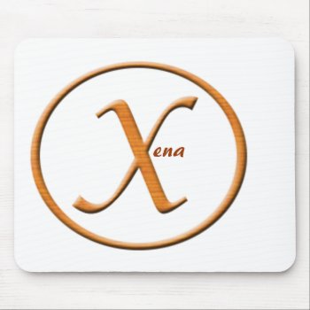 Monogramed Letter "x" Name Mouse Pad by Lynnes_creations at Zazzle