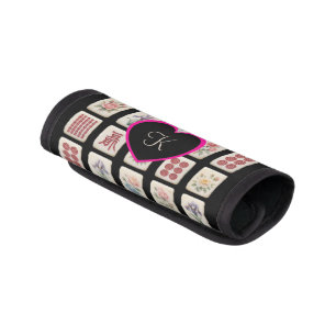 Monogramed Mahjong Tiled Luggage Handle Wrap