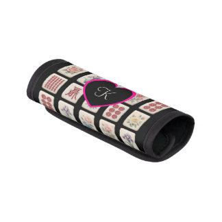 Monogramed Mahjong Tiled Luggage Handle Wrap