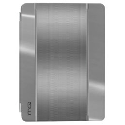 Monogramed Metallic Silver Gray Steel And Mash iPad Air Cover