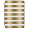 Monogramed Modern Gold Stripes White Background