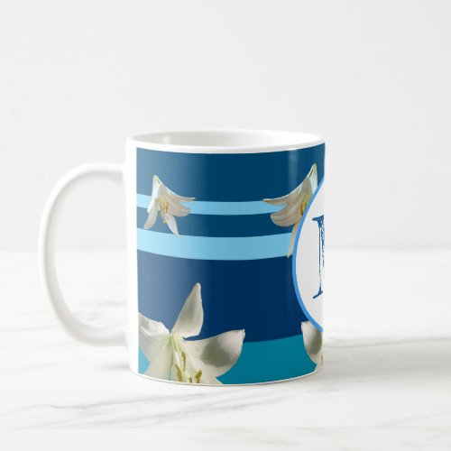 Monogramed Mug in Blue