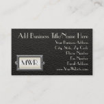 Monogrammed 3-Letter Executive Men's Personalized Business Card