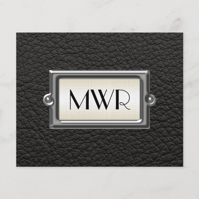 Monogrammed 3-Letter Executive Men's Personalized Flyer (Front)