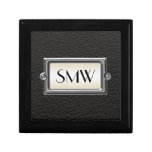 Monogrammed 3-Letter Executive Men's Personalized Jewelry Box
