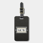 Monogrammed 3-Letter Executive Men's Personalized Luggage Tag