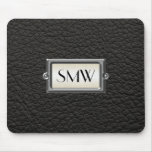 Monogrammed 3-Letter Executive Men's Personalized Mouse Pad