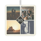 Monogrammed 4 Photo Custom Collage Personalized