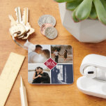 Monogrammed 5 Photo Custom Collage Personalized Keychain<br><div class="desc">Create a Custom Photo Collage unique customized personalized Monogrammed 5 Photo keyring from Ricaso</div>