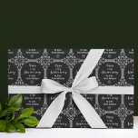 Monogrammed 60th Wedding Anniversary Silver Wrapping Paper<br><div class="desc">Add a grand style and appearance with this elegant,  art deco,  gilded,  vintage look in silver frame on black tiled pattern for a 60th wedding anniversary.  Templates provided for monogramming.</div>