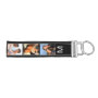 Photo Collage 6 Portrait Picture Green Wrist Keychain | Zazzle