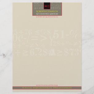 Monogrammed Accounting Letterhead