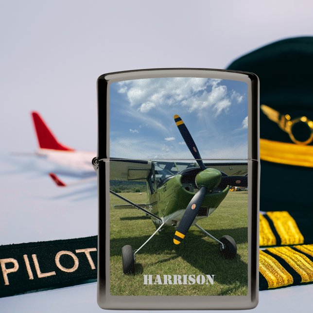 Monogrammed,Aircraft photo,Simple Aviation  Zippo Lighter (Creator Uploaded)
