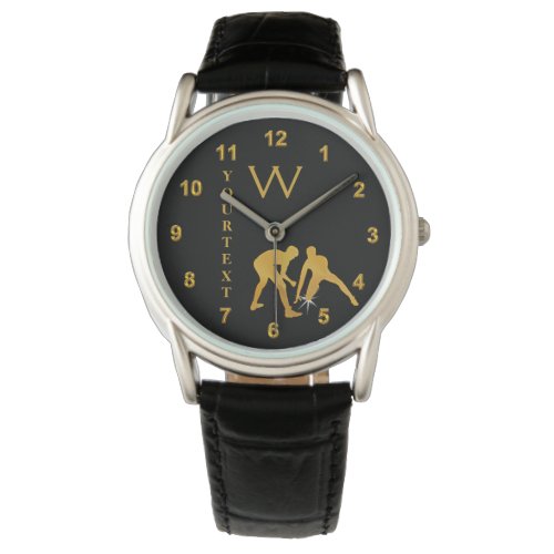 Monogrammed and Personalized Wrestling Watches