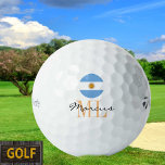 Monogrammed Argentina Flag &amp; Argentina Golf Balls