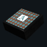 Monogrammed Argyle Keepsake Box<br><div class="desc">Argyle and a monogram letter give this wooden box retro style. Use this monogrammed box as a jewelry box, trinket box, gift box, gift, keepsake box, decor, art, Christmas box, etc... .Personalize this box by changing the monogram letter to suit your needs. This monogrammed box is great for men or...</div>