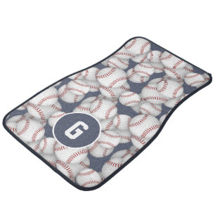 monogrammed athletic gifts baseball softball car floor mat