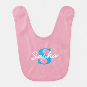 Monogrammed baby bib / Personalized feeding bib