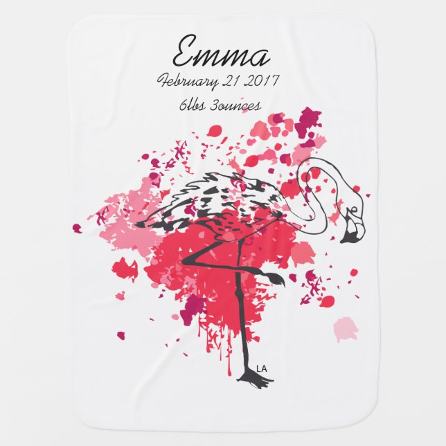 Monogrammed Baby Blanket (Front)