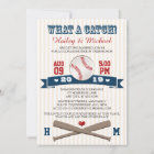 Monogrammed Baseball Couples Wedding Shower