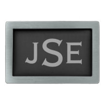 monogrammed belt buckle