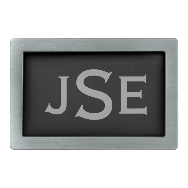 Monogrammed Belt Buckle (Front)