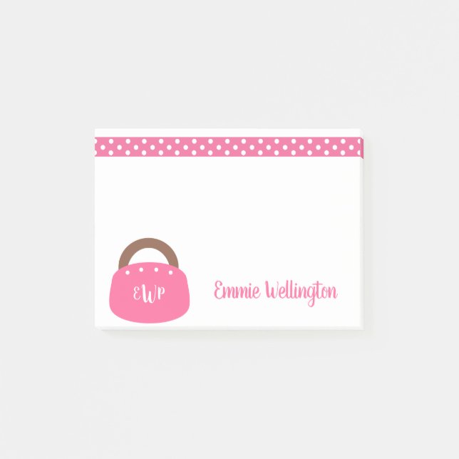 Monogrammed Bermuda Bag Notepad (Front)
