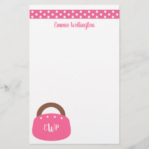 Monogrammed Bermuda Bag Personalized Stationery