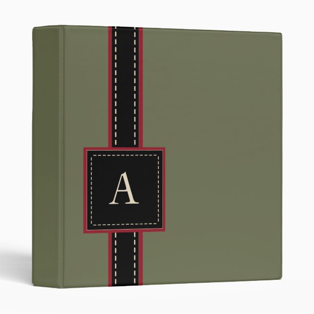 Monogrammed Binder (Front/Spine)