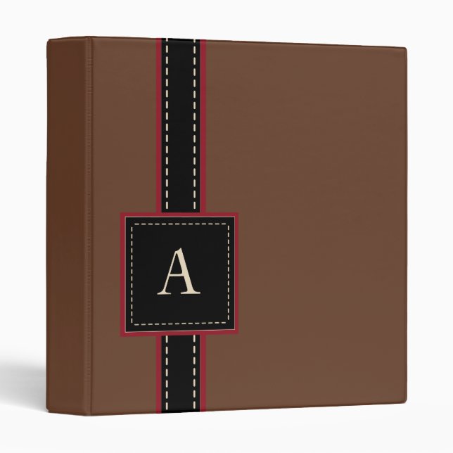 Monogrammed Binder (Front/Spine)