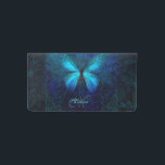 Monogrammed Blue Butterfly Checkbook Cover<br><div class="desc">Elegant monogrammed Blue Butterfly design. ~ Part of the "Blue Butterfly" collection.</div>