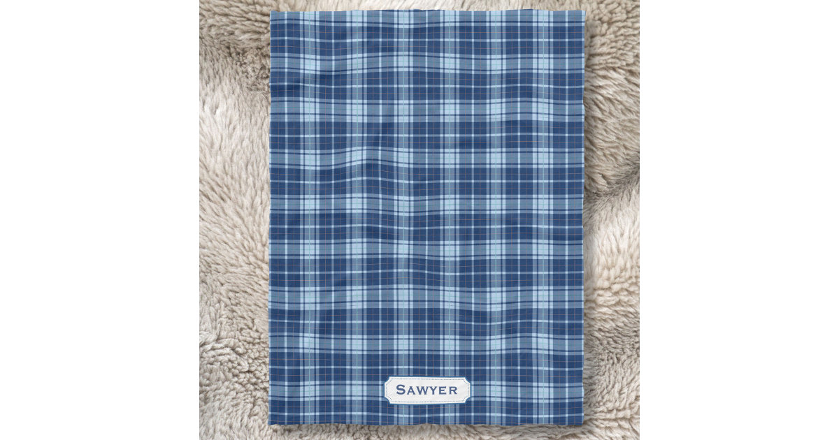 Monogrammed Blue Plaid Rustic Preppy Pattern Cozy Fleece Blanket Zazzle monogrammed-blue-plaid-rustic-preppy-pattern-cozy-fleece-blanket-zazzle