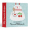 Monogrammed Blue Red Cherry Apron Recipe Binder