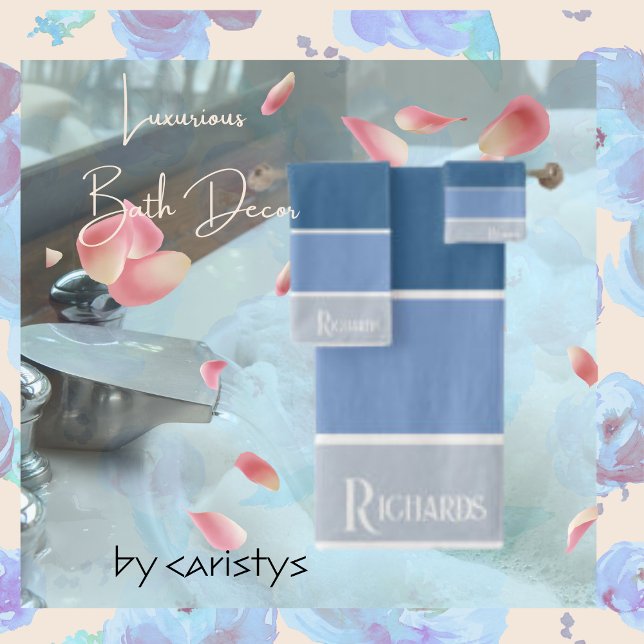Monogrammed Blue Shades with White Towel (Creator Uploaded)