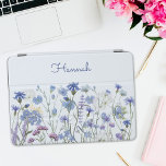 Monogrammed Blue Watercolor Wildflower Garden iPad Pro Cover<br><div class="desc">Add a personal touch to your iPad with our Monogrammed Blue Watercolor Wildflower Garden Cover. Embrace the beauty of blue cornflowers—perfect for floral and blue color enthusiasts seeking a modern,  elegant look.</div>