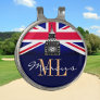 Monogrammed British Flag & United Kingdom /Golf UK Golf Hat Clip