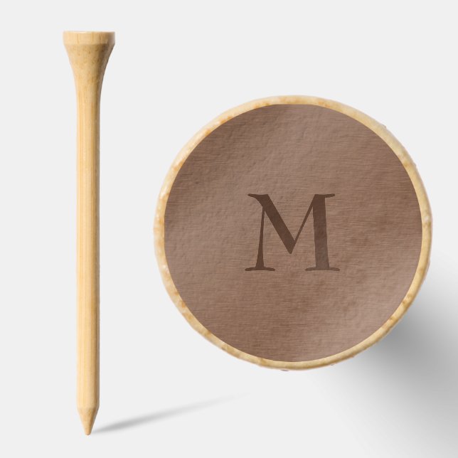Monogrammed Bronze Metal Golf Tees (Combo)