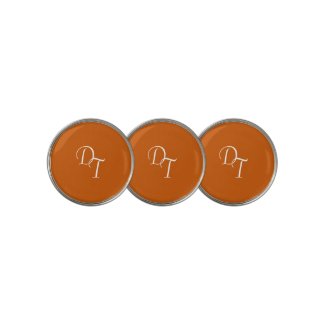 Monogrammed -  burnt orange 