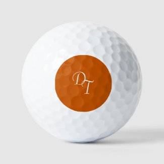 Monogrammed -  burnt orange 