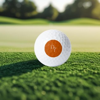 Monogrammed -  burnt orange 