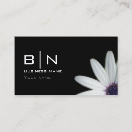 Customizable Monogrammed Business Card
