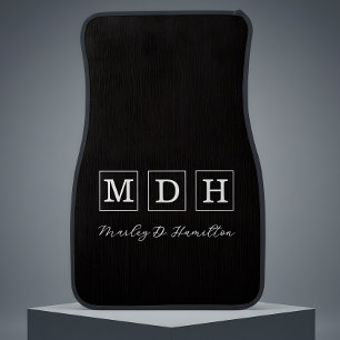 Monogrammed Car Floor Mats Script