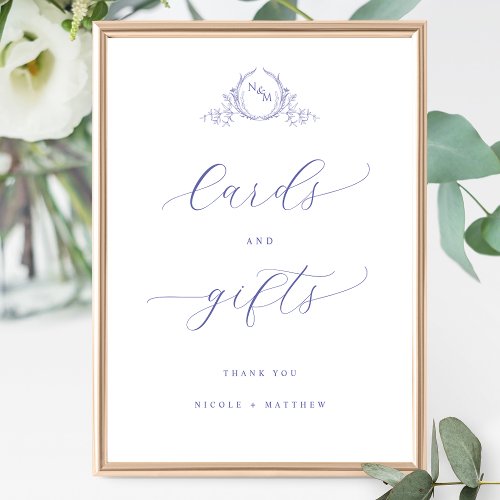 Monogrammed Cards and Gifts Lavender Wedding Sign