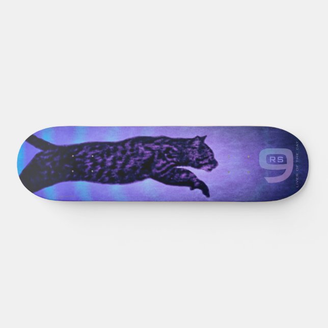 Monogrammed Cat Skateboard (Horz)