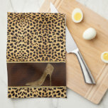 Monogrammed Cheetah Animal Print Towel at Zazzle