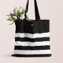 Monogrammed | Chic Stripes Tote Bag