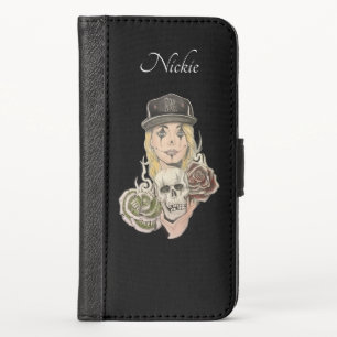 Monogrammed Chicano Art Wallet iPhone Case