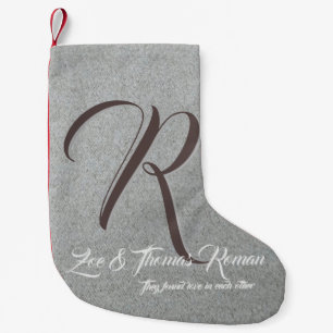 Monogrammed Christmas stocking