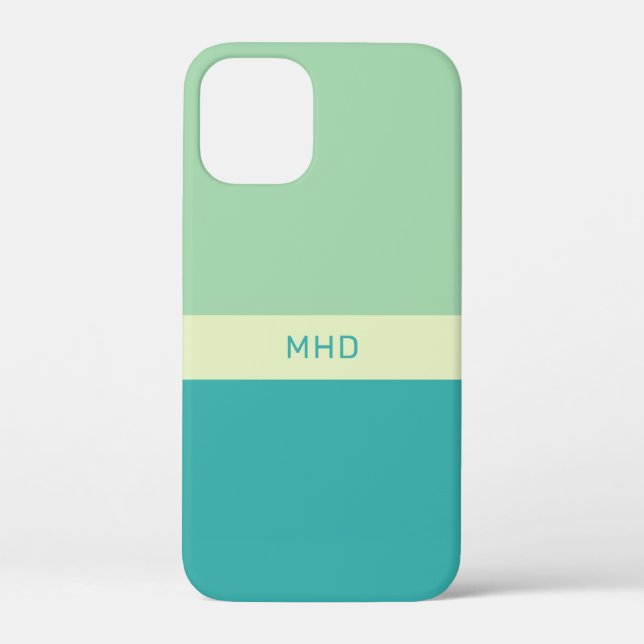 Monogrammed Color Blocks phone cases (Back)