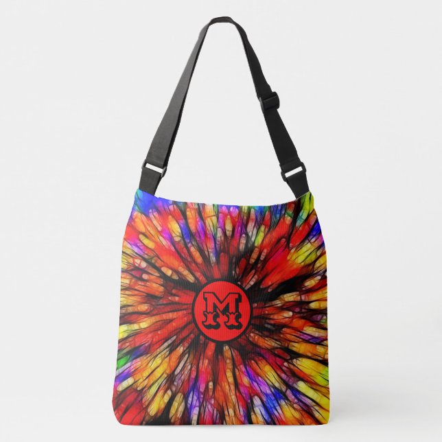 Monogrammed Color Burst Crossbody Bag (Front)